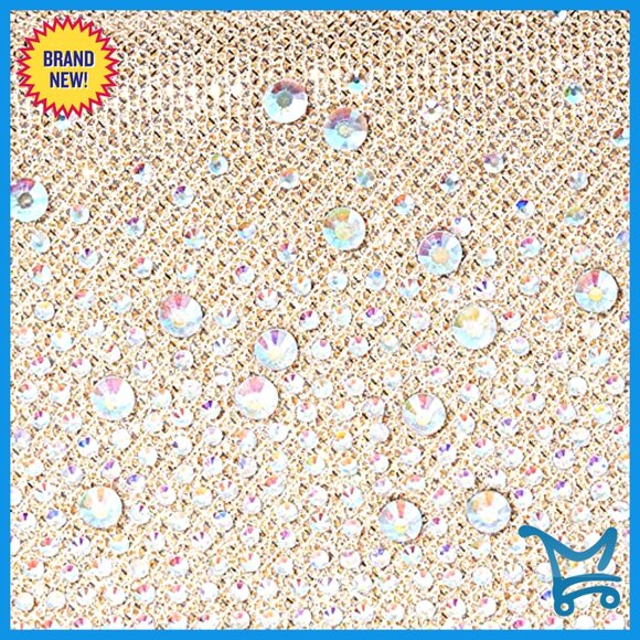 Sparkle Evening Clutch Crossbody Bag with Detachable Strap for Formal Events